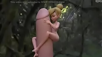 Tinker Bell Enjoys A Rough Ride On A Large Dick