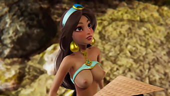 Disney Futa - Jasmine'S Steamy Encounter With Raya In 3d