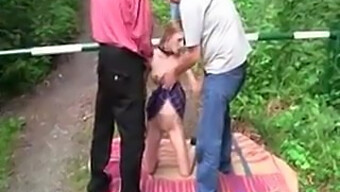 Skinny Blonde Humiliated In Outdoor Dogging Encounter