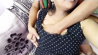 Indian Maid Riyaji Bansal'S Sensual Massage With Small Boobs