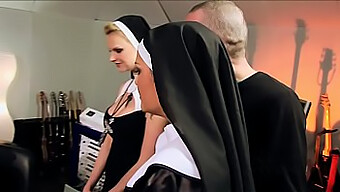 Kinky Catholic Nuns Engage In Group Sex In Vatican Hardcore Video