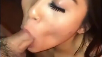 Amateur Chinese Girl Gives A Cfnm Blowjob And Gets A Facial