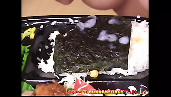 Japanese Teen Enjoys Sushi And Cumshot In Group