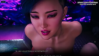 Asian Teen With Tattoos Gets Her Mouth Filled With Cum In Hot Gameplay Video