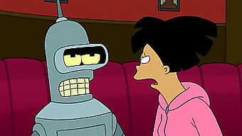 آيمي تتعامل مع بندر في عرض بالغ ساخن لـ Futurama!