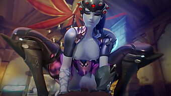 ¡compilación Hentai 3d Sin Censura Con D.Va, Mercy Y Widowmaker En Escenarios Explícitos De Videojuegos!