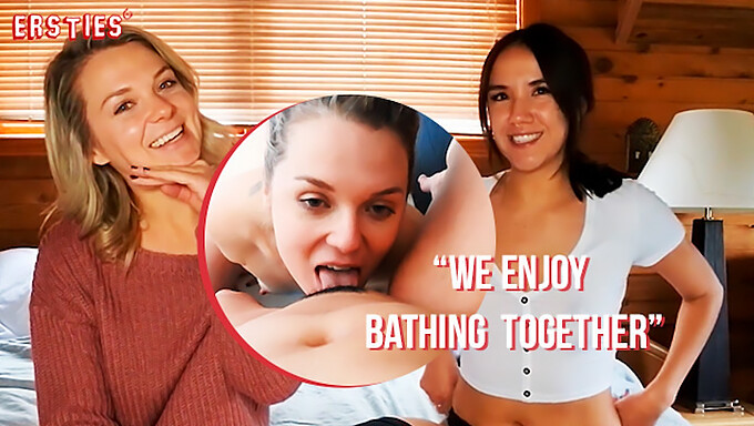 Canadian Lesbians Indulge In Steamy Shower Encounter