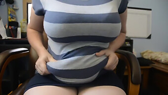 Belly Fetish Video Features A Voluptuous Woman With A Large Stomach