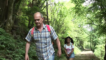 Vintage Porn Video: Deep Throat And Handjob In The Woods With Stepdad