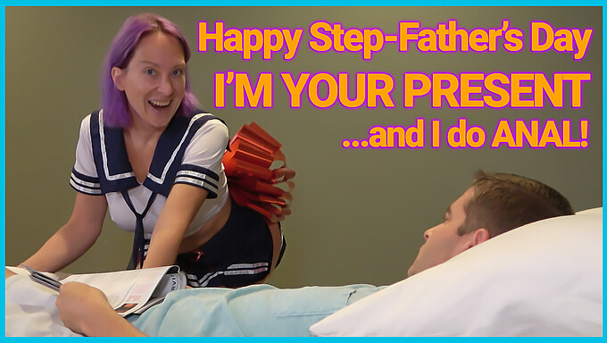 Stepdaughter Gives Her Stepdad A Facial For Father'S Day