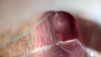 Intense Pleasure: Close-Up Of A Woman Reaching Orgasm Through Her Vagina