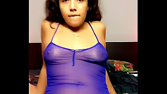 Young Latina Recalls Her Ex-Boyfriend While Orgasming On Webcam