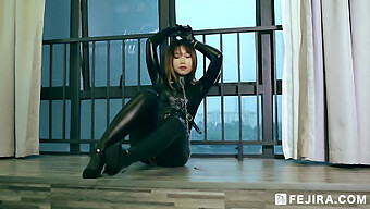 Asian Woman Humiliated In Latex Bondage For Pleasure