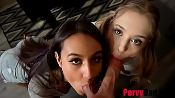 Anastasia Knight Et Eliza Ibarra Séduisent Un Papa Pervers Dans Un Trio Hardcore