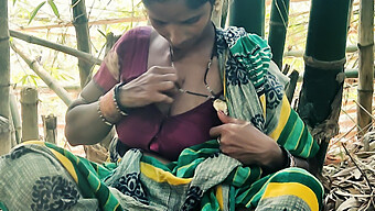 Indian Bhabhi'S Outdoor Encounter In The Woods