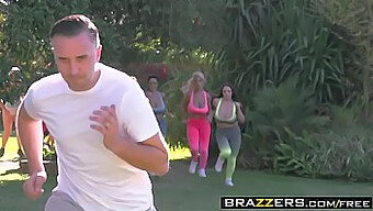 Dp Action With Big Boobs And Asses In A Brazzers Video