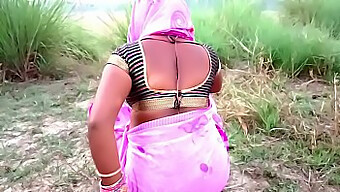 Steamy Threesome On A Farm With Lustful Indian Milf