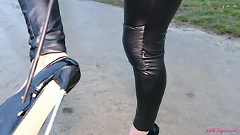 German Foot Fetish Meets Bdsm In Outdoor Walk