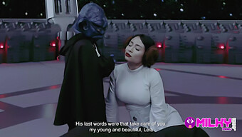 In This Parody Of Star Wars, The Wise Master Yoda Indulges In Intimate Pleasures With The Sultry Princess Leia.