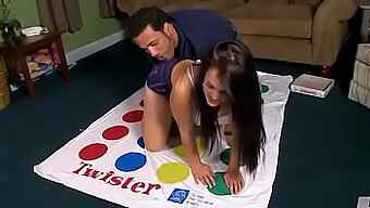 Yaz Gets Twisted Up In A Playful Twister Session