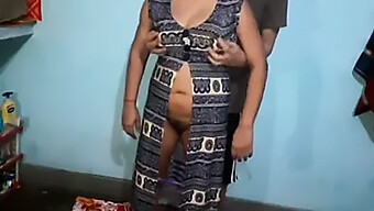 Indian Housewife With Big Natural Tits Gets Pounded By Neighbor All Night