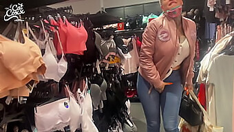 Milf Gets Her Pussy Filled With A Sex Toy In A Public Place