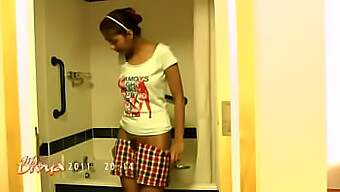 Indian Teen Divya'S Steamy Bathroom Encounter