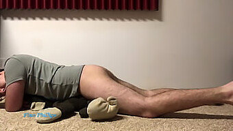 Horny Sub Boy Engages In Solo Play With His Cuddly Toy