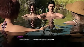 Public Young Couple With Small Tits And Big Asses Swim And Engage In Hardcore Anal